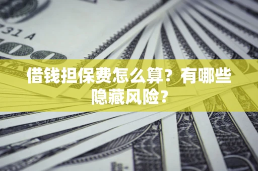北京借钱担保费怎么算？有哪些隐藏风险？