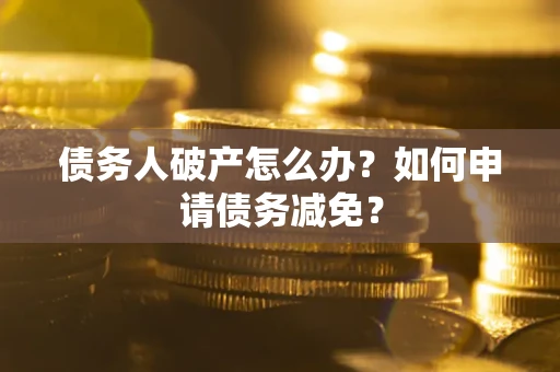 北京债务人破产怎么办？如何申请债务减免？