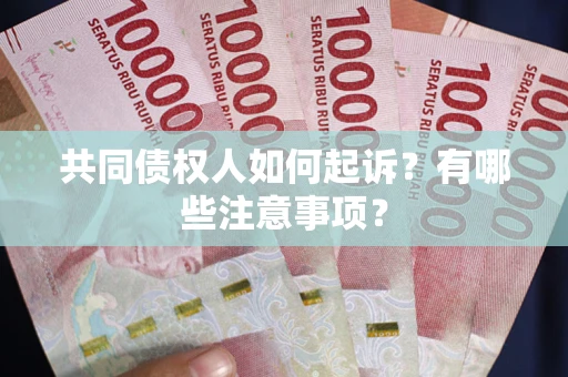 北京共同债权人如何起诉？有哪些注意事项？